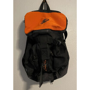 Akona Adventure Gear Backpack Daypack Black Orange As-Is Repair Hiking Travel